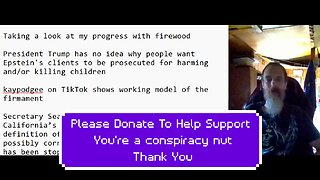 Trump-Epstein news is all fake, The Firmament model, California high speed train funding stopped