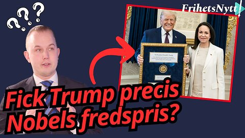 Precis invaderat Venezuela - nu får Trump Nobels fredspris? Victor reder ut situationen