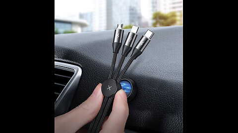 3-in-1 Magnetic Multiple USB Charging Cable With Micro, Light & Type C