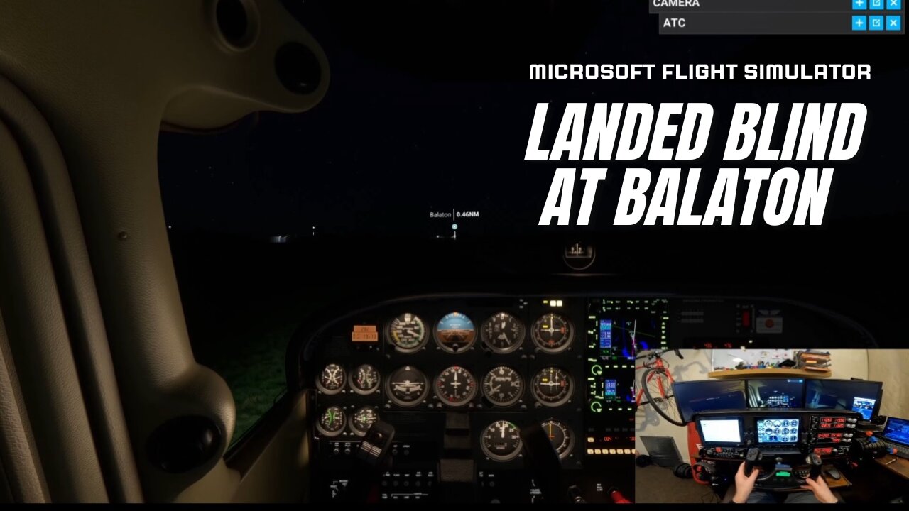 🌑 No Runway Lights! Blind ILS Approach ✈️ MSFS 2020 virtual Cessna 172 into Balaton, Hungary