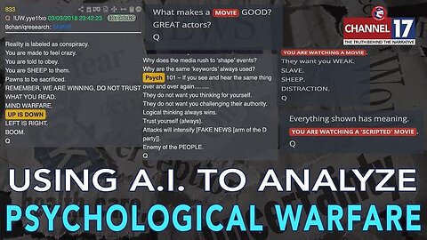 Using AI To Prove "The Plan" : Part 2 - The Psychological Operations Manual 7pm EDT (NewsTreason)