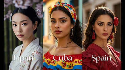 Beautiful Women of the Countries | AI Generated