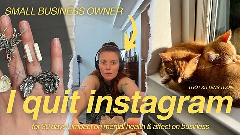 I quit Instagram for 30 days | small business owner | part 1