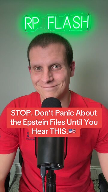 STOP. Don’t Panic about the Epstein Files until you hear THIS 🇺🇸