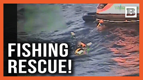 FIERY FISHING RESCUE! Man Rescued After His Fishing Vessel Catches Fire