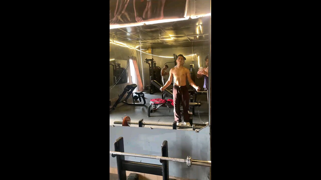 went gym for posing practice