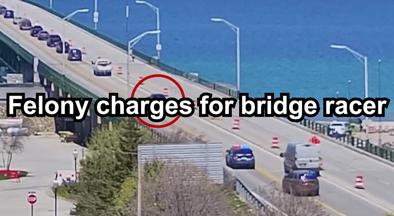 Felony charges for bridge racer