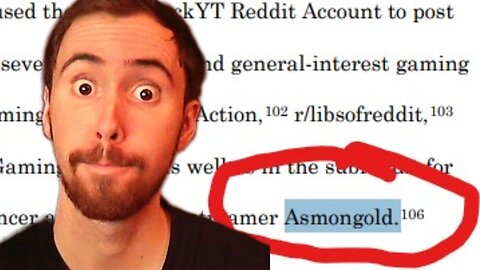Asmondgold is Named In a Lawsuit Because Of My Reddit Post... My Bad