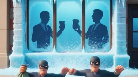 Captain Cuddles Stops a Bank Robbery (Oops)