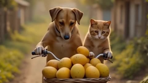 The Mango Tree Treat: Cat & Dog Shake It Up! #shorts