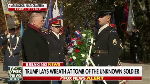 🇺🇸President Trump lays wreath at Tomb of the Unknown Soldier in Arlington: Veterans Day 11.11.25