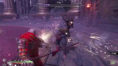 God of War Ragnarok Valhalla - Kratos vs Tyr Fight Round Four (Valhalla DLC).