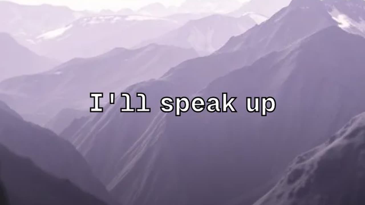 Speak Up (Proverbs 31:9)