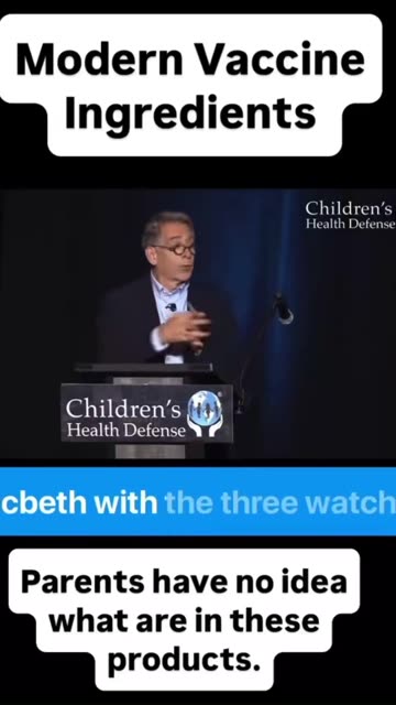 Most parents have no idea what's in modern vaccines