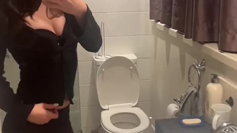 Young tgirl to me in home