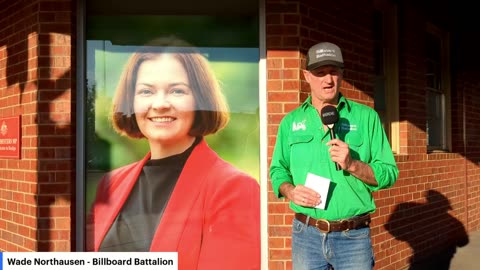 Farmer Wade live at the office of Federal MP for Bendigo Lisa Chesters