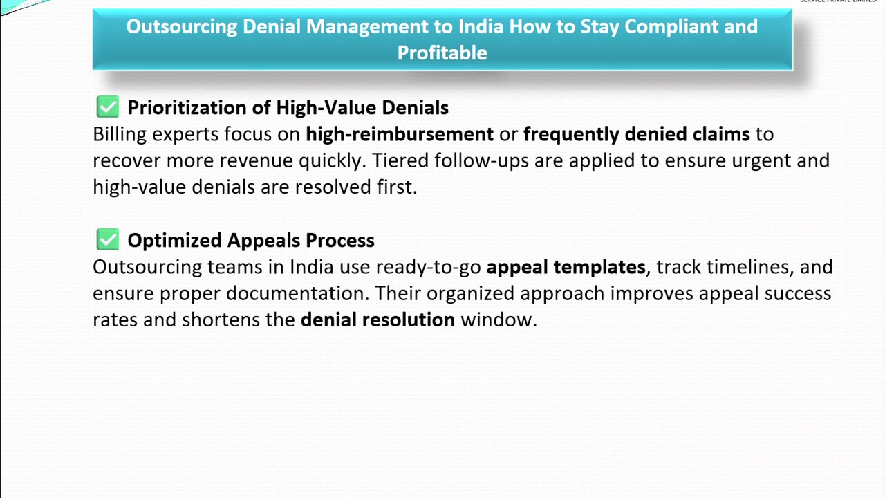 Outsourcing Denial Management to India: How to Stay Compliant and Profitable
