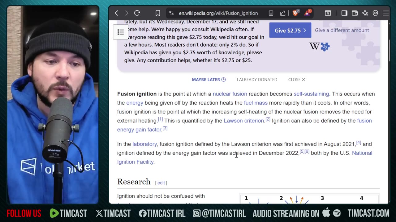 MIT FUSION SCIENTIST ASSASSINATED - Timcast and Tim Pool