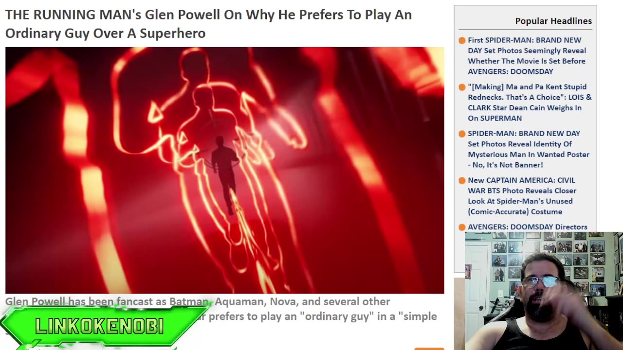 Glenn Powell Stepping Down On Super Hero Roles