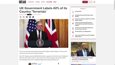 UK Goverment Boldly Labels 42% of the Population as Terrorists! (But Who Tho?)