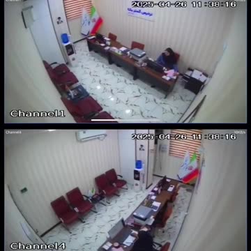 A new scene from the explosion at the port of Bandar Abbas in Iran.