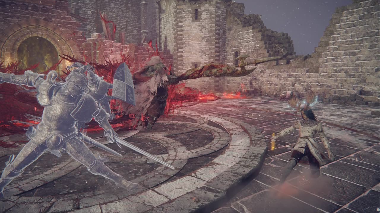 Elden Ring Commander Niel Carain Combo Warriors