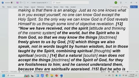 1 JOHN - #18, Walking in the Spirit produces character in the life of the believer. (5-13-25)