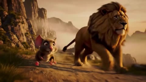 "When Courage Roars: The Mouse That Chased the Lion"