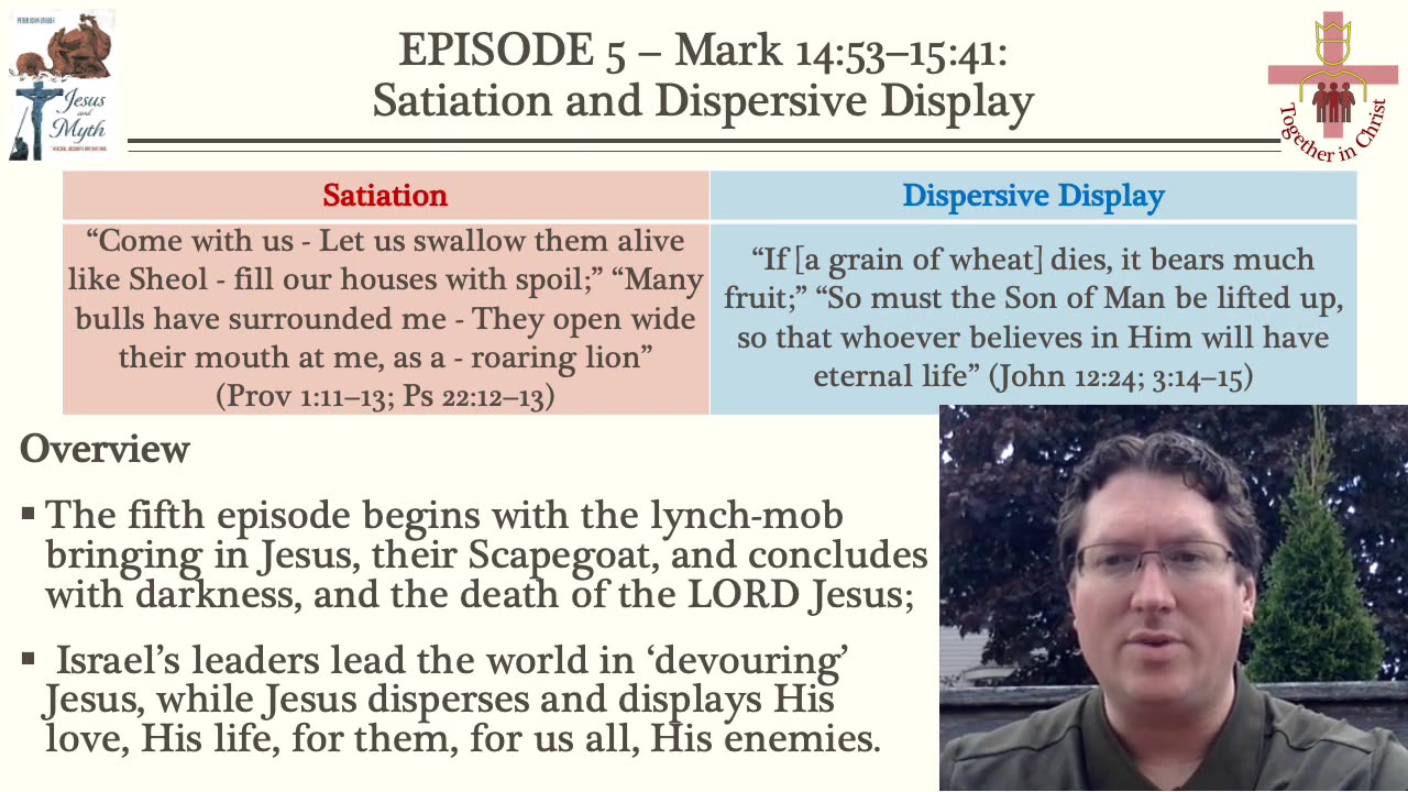 The World Sates Itself on God as Jesus Disperses Himself for the World – Mark 14:53–15:41
