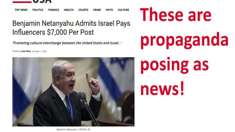 Gaza Peace Plan Propaganda Ad