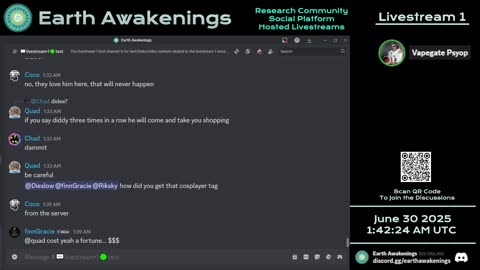 Earth Awakenings - Livestream 1 - #3261 - Live on Rumble/Youtube/X-Twitter/Twitch