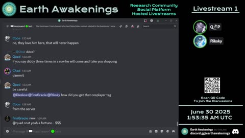 Earth Awakenings - Livestream 1 - #3261 - Live on Rumble/Youtube/X-Twitter/Twitch