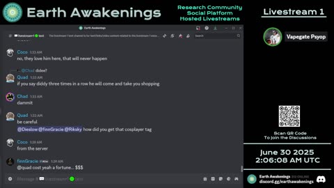 Earth Awakenings - Livestream 1 - #3261 - Live on Rumble/Youtube/X-Twitter/Twitch