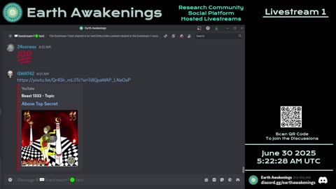 Earth Awakenings - Livestream 1 - #3261 - Live on Rumble/Youtube/X-Twitter/Twitch