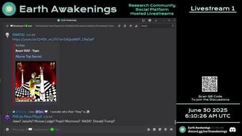 Earth Awakenings - Livestream 1 - #3261 - Live on Rumble/Youtube/X-Twitter/Twitch