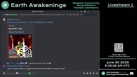 Earth Awakenings - Livestream 1 - #3261 - Live on Rumble/Youtube/X-Twitter/Twitch