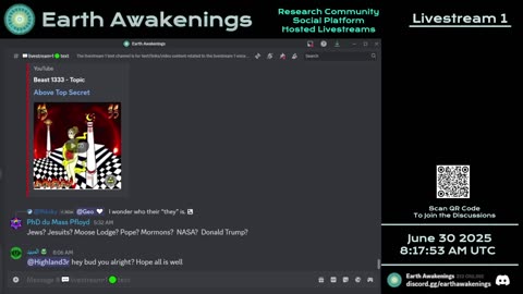 Earth Awakenings - Livestream 1 - #3261 - Live on Rumble/Youtube/X-Twitter/Twitch