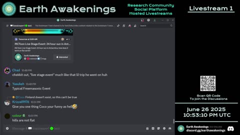Earth Awakenings - Livestream 1 - #3255 - Live on Rumble/Youtube/X-Twitter/Twitch