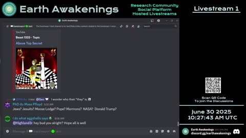 Earth Awakenings - Livestream 1 - #3265 - Live on Rumble/Youtube/X-Twitter/Twitch