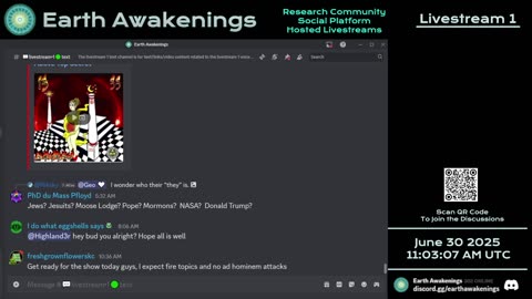 Earth Awakenings - Livestream 1 - #3265 - Live on Rumble/Youtube/X-Twitter/Twitch
