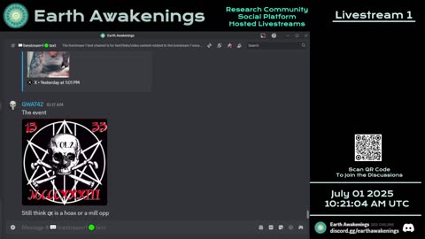 Earth Awakenings - Livestream 1 - #3265 - Live on Rumble/Youtube/X-Twitter/Twitch