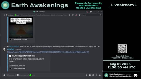 Earth Awakenings - Livestream 1 - #3265 - Live on Rumble/Youtube/X-Twitter/Twitch