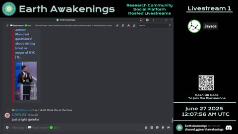 Earth Awakenings - Livestream 1 - #3255 - Live on Rumble/Youtube/X-Twitter/Twitch