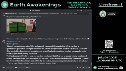 Earth Awakenings - Livestream 1 - #3265 - Live on Rumble/Youtube/X-Twitter/Twitch