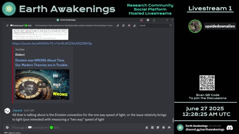 Earth Awakenings - Livestream 1 - #3255 - Live on Rumble/Youtube/X-Twitter/Twitch