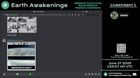 Earth Awakenings - Livestream 1 - #3255 - Live on Rumble/Youtube/X-Twitter/Twitch