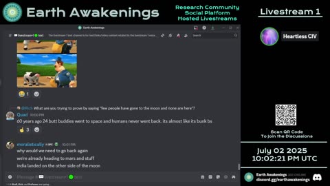 Earth Awakenings - Livestream 1 - #3268 - Live on Rumble/Youtube/X-Twitter/Twitch