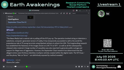 Earth Awakenings - Livestream 1 - #3270 - Live on Rumble/Youtube/X-Twitter/Twitch