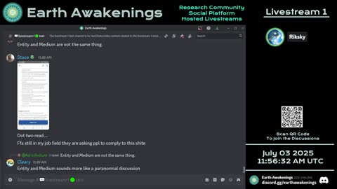 Earth Awakenings - Livestream 1 - #3270 - Live on Rumble/Youtube/X-Twitter/Twitch