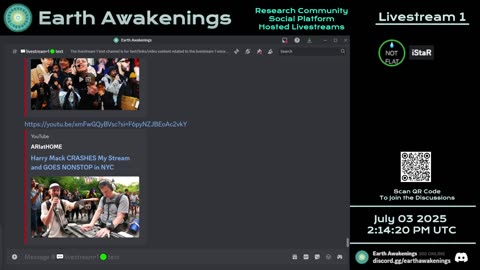 Earth Awakenings - Livestream 1 - #3270 - Live on Rumble/Youtube/X-Twitter/Twitch